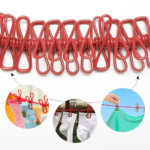 Elastic Hanging Clothes Drying Rope with clips