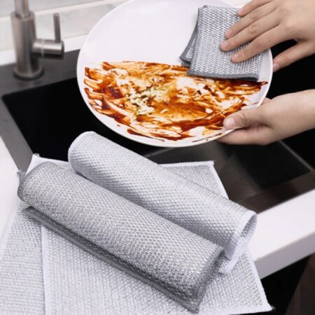 Wire Dishwashing Rags For Wet & Dry