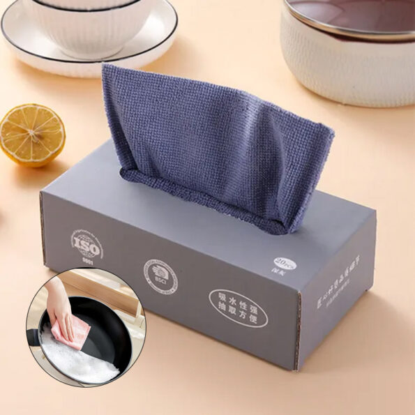 Reusable Microfiber Cleaning Cloth 20 Pcs Pack for Home and Kitchen Cleaning