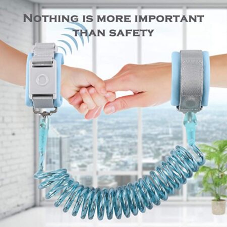 Child Safety Wristband with 360° Rotating Cuff - Anti Lost Strap