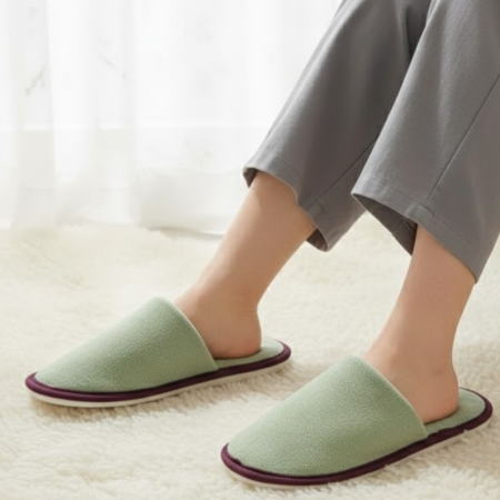 Indoor Soft Fabric Foam Slipper Cozy Home Comfort