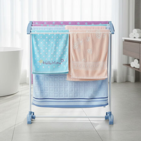Foldable Laundry Drying Rack for Towels & Clothes | Portable Space-Saving Indoor Clothes Stand