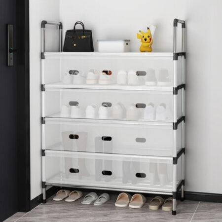 5 Layer Dust Proof Aluminium Shoe Rack