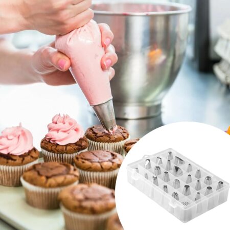 24 Pieces Decorative Pastry Nozzles Set