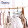 9 Hole Space Saving Magic Clothes Hanger with 360 Rotating Hook