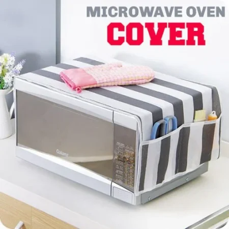 Microwave Dust Safe Cover With Pockets