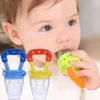 Baby Fruit Feeding Pacifier and Silicone Teether Nibbler for Toddler Self Feeding