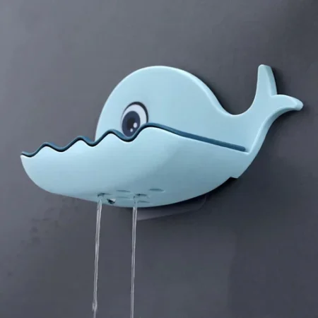 Little Whale Shapes Soap Dish Wall Mounted