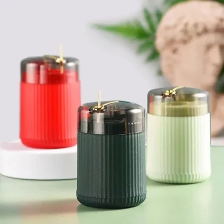 Automatic Pop Up Toothpick Dispenser Press Type Storage Box
