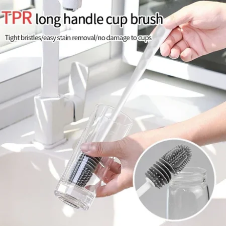 Silicone Bottle Cleaning Brush With Long Handle
