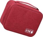 Portable Electronics Accessories Organizer Travel Case – Waterproof Cable Storage Bag for Chargers, USB Cables, Power Banks & Gadgets