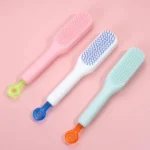 Self Cleaning Hair Brush Anti Static Magic Hair Comb with One Click Hair Removal