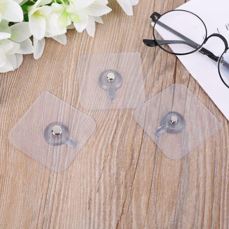Pack Of 5 Self Adhesive Nail Hook - Wall Hook Pack of 5 self adhesive nail hooks showing damage free wall hanging capability