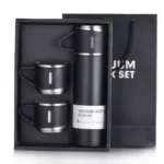 3 in 1 Hot and Cool Vacuum Flask Set with 3 Stainless Steel Cups