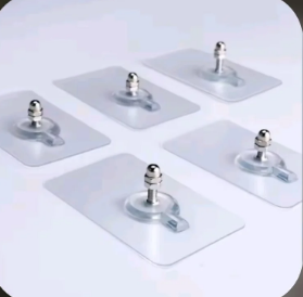Stainless steel and PVC clear adhesive nail hook dimensions