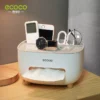 Ecoco Multifunctional Tissue Box Holder and desktop organizer on a table