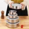 5 Pcs Stainless Steel Food Storage Container Set
