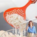 Large Scoop Colander Heat Resistant Food Strainer Spoon