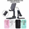 Portable Adjustable Mobile Holder Stand holding smartphone and tablet in hands-free mode
