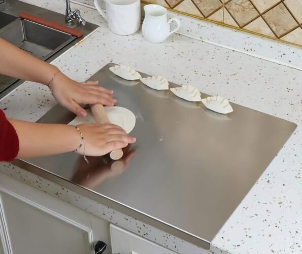 Stainless Steel Cutting Board for kitchen meat and vegetable chopping