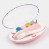 6-in-1 Electric Baby Nail Trimmer Kit in Pink Travel Case