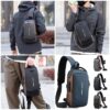 Waterproof Crossbody Sling Bag with USB Charging Port