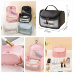 Portable Round Wash Bag Waterproof Travel Cosmetic Pouch