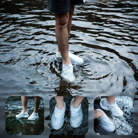 Waterproof Silicone Rain Shoe Covers Reusable Anti Slip Overshoes