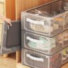 Transparent Stackable Shoe Box Container Clear Storage Organizer