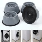 4 Pcs Anti-Vibration Washing Machine Feet Pads & Anti-Slip Rubber Mat