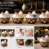 Hen Wire Egg Storage Basket Kitchen Organizer