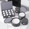5 Piece Dinnerware Fabric Storage Bag Set for Plates and China