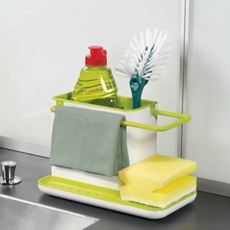 3-Tier Kitchen Sink Caddy – Countertop Sponge Holder & Rag Drying Rack